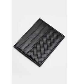 Fashion City Woven Braided Card Wallet