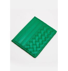Fashion City Woven Braided Card Wallet