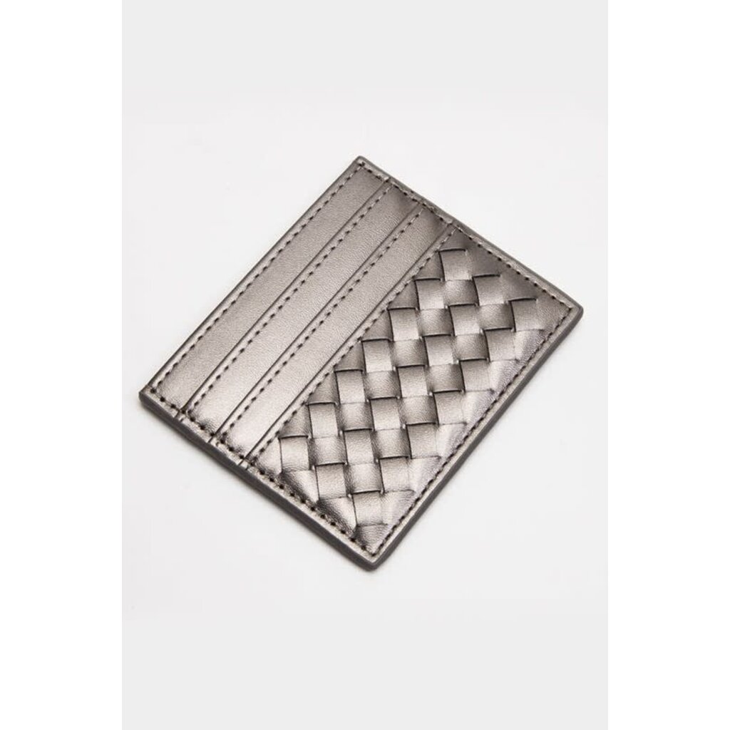 Fashion City Fashion City Woven Braided Card Wallet
