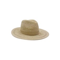 Fashion City Fashion City Straw Geometric Pattern Panama Hat
