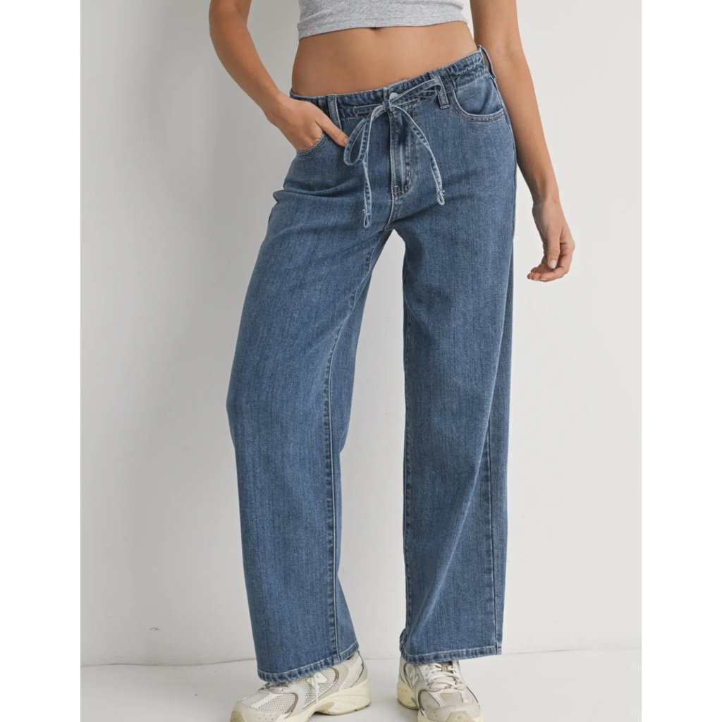 Just Black Denim Just Black Denim Drawstring Wide Leg Pant