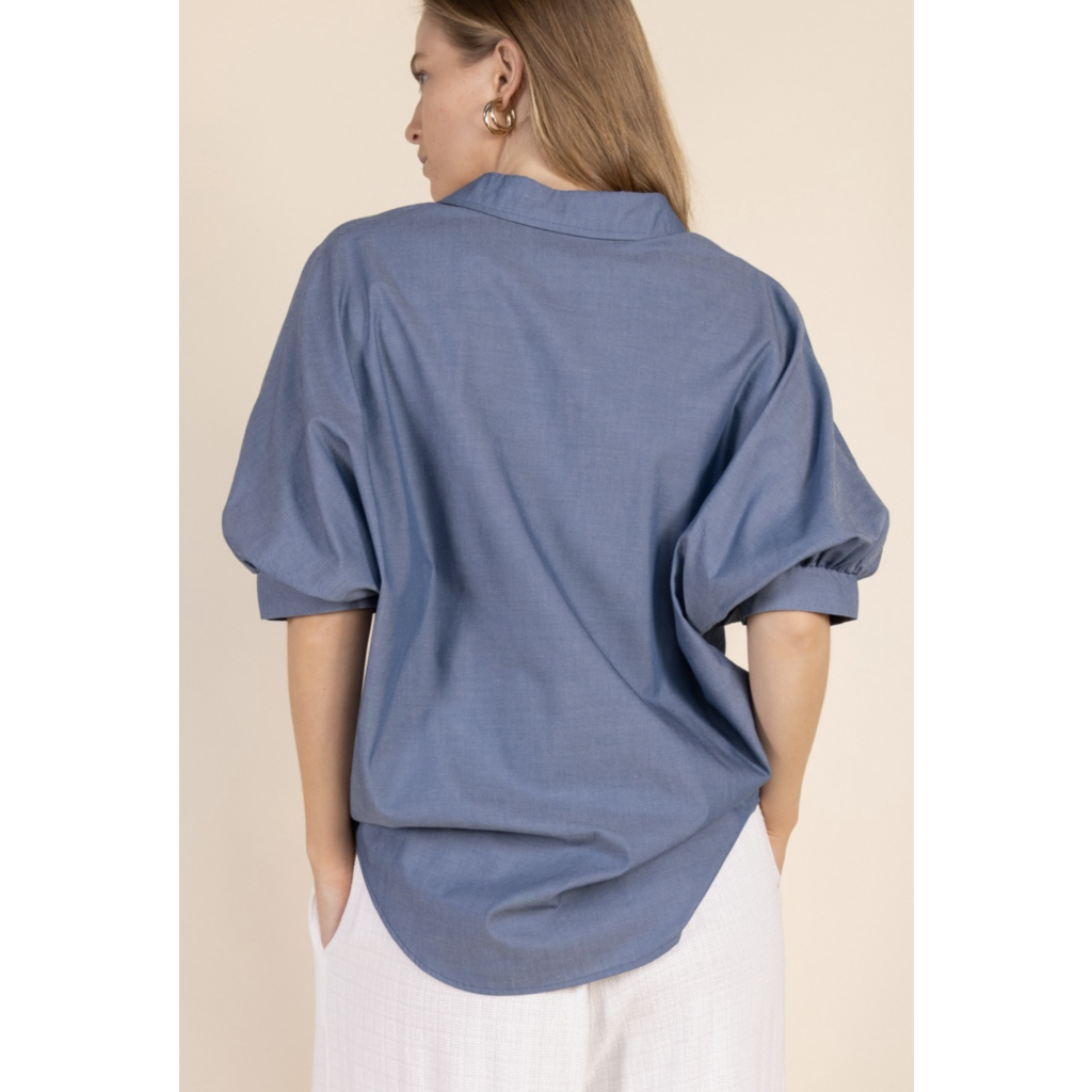 Before You Before You Poplin Button Up Shirt