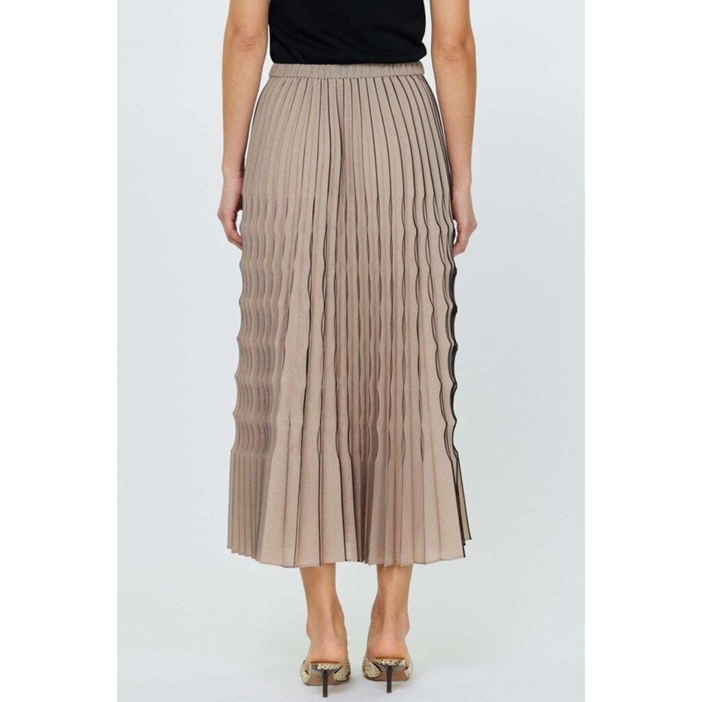 Current Air Current Air Pleated Ruffle Maxi Skirt
