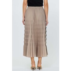 Current Air Current Air Pleated Ruffle Maxi Skirt