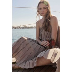 Current Air Current Air Pleated Ruffle Maxi Skirt