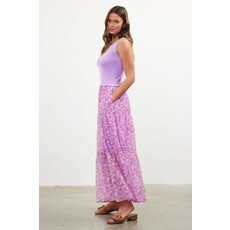 Skies Are Blue Skies Are Blue Knit to Woven Tank Dress