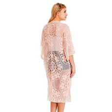 Cap Zone Cap Zone Lace Textured Kimono K