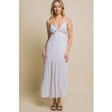 Love Tree Love Tree Woven Beaded Seashell Maxi Dress
