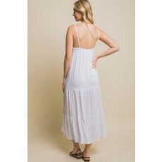 Love Tree Love Tree Woven Beaded Seashell Maxi Dress