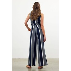 Skies Are Blue Skies Are Blue Variegated Stripe Knit Wide Leg Pants
