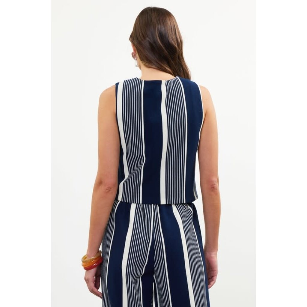 Skies Are Blue Skies Are Blue Variegated Stripe Knit Vest Top