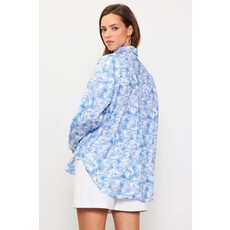 Skies Are Blue Skies Are Blue Long Sleeve Printed Button Down Shirt