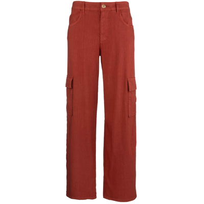 KUT Akia Mid Rise Wide Leg Pants with Cargo Pockets