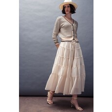Trend Notes Trend Notes Tiered Cotton Maxi Skirt