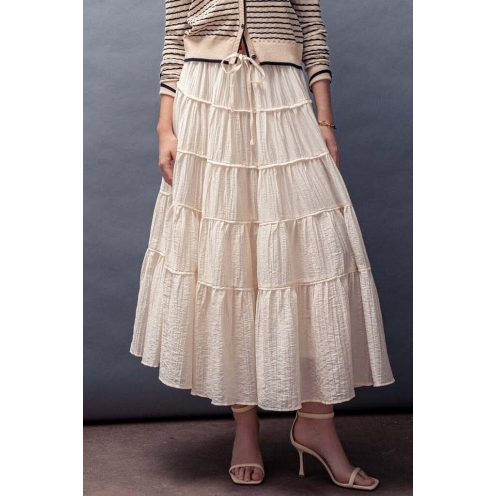 Trend Notes Trend Notes Tiered Cotton Maxi Skirt