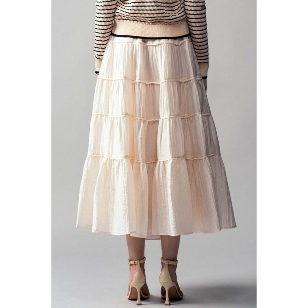 Trend Notes Trend Notes Tiered Cotton Maxi Skirt
