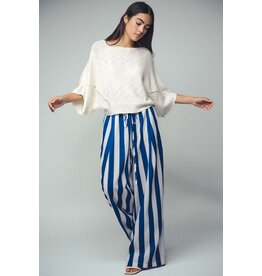 Trend Notes Linen Blend Stripe Pants
