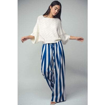Trend Notes Linen Blend Stripe Pants