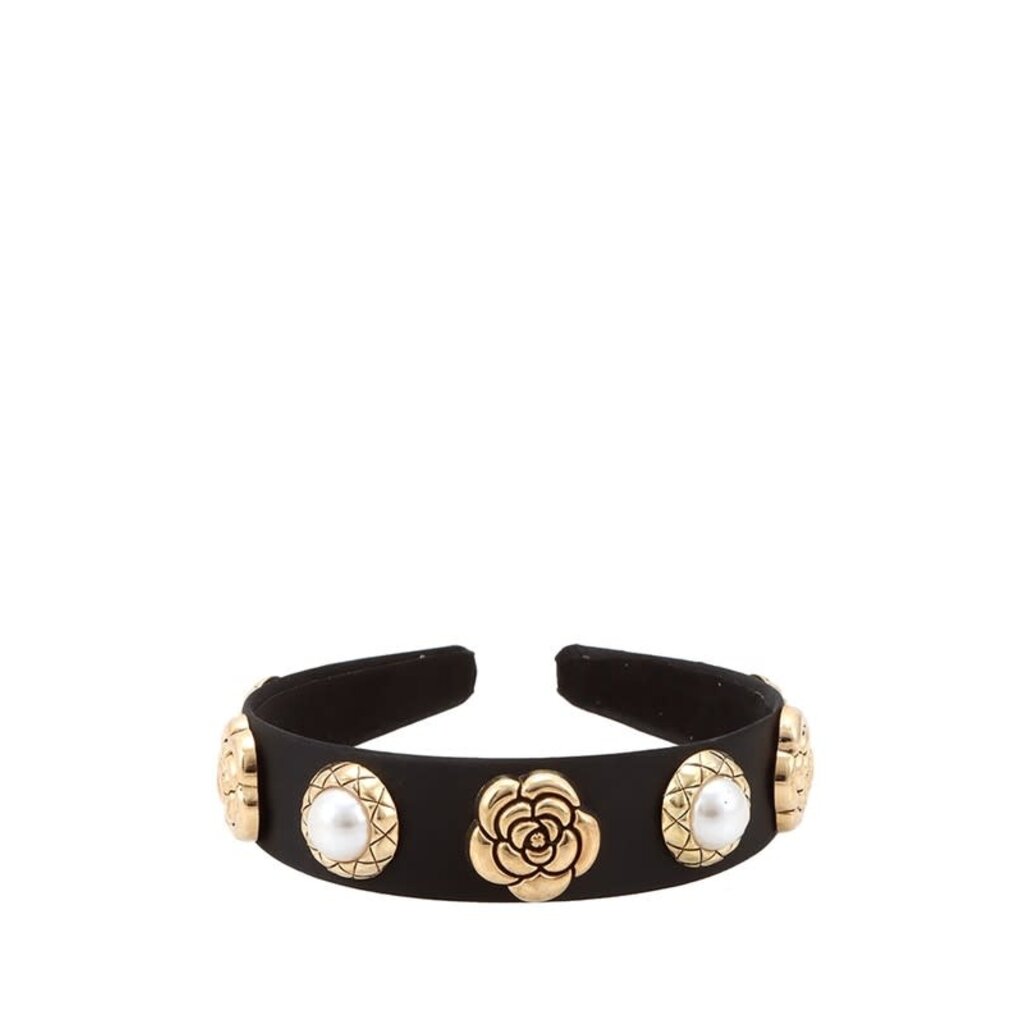 Icco Accessories Icco Antique Rose and Pearl Accent Head Band