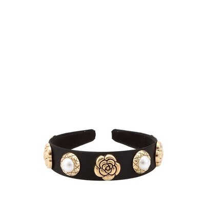 Icco Accessories Antique Rose and Pearl Accent Head Band