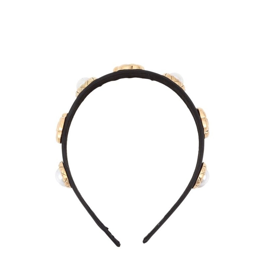 Icco Accessories Icco Antique Rose and Pearl Accent Head Band