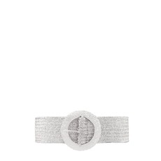 Icco Accessories Icco Metal Hammered Round Buckle Elastic Belt