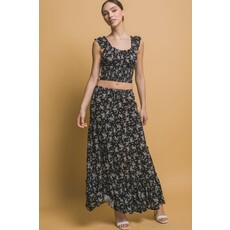 Love Tree Love Tree Floral Printed Maxi Skirt