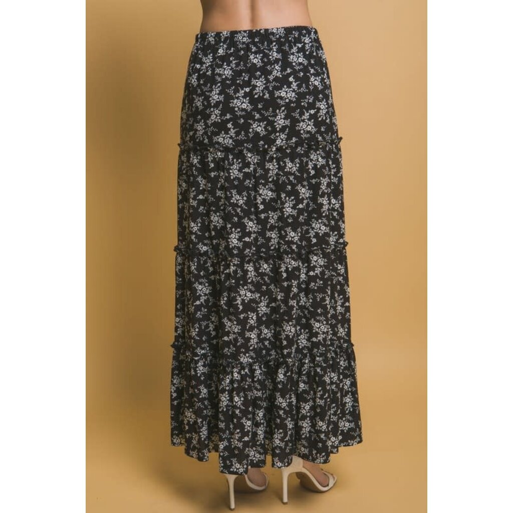 Love Tree Love Tree Floral Printed Maxi Skirt