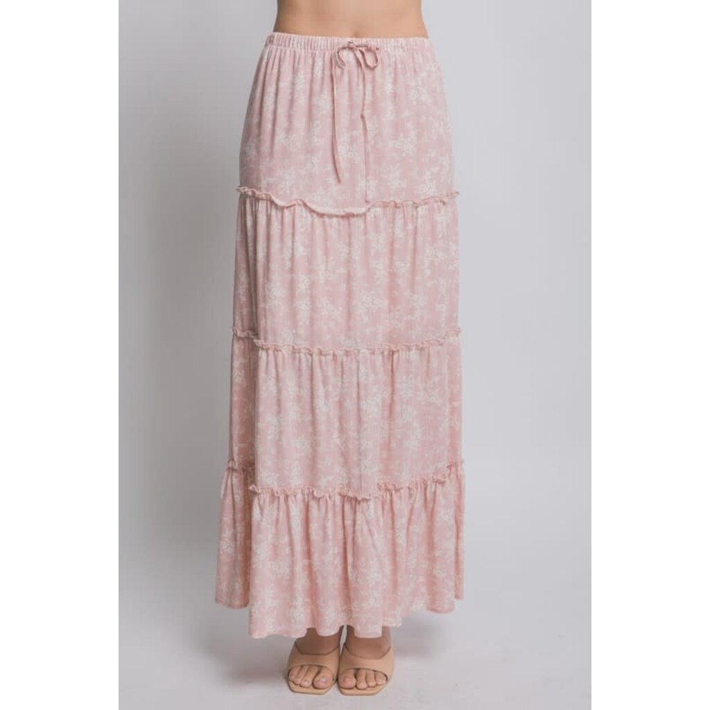 Love Tree Love Tree Floral Printed Maxi Skirt