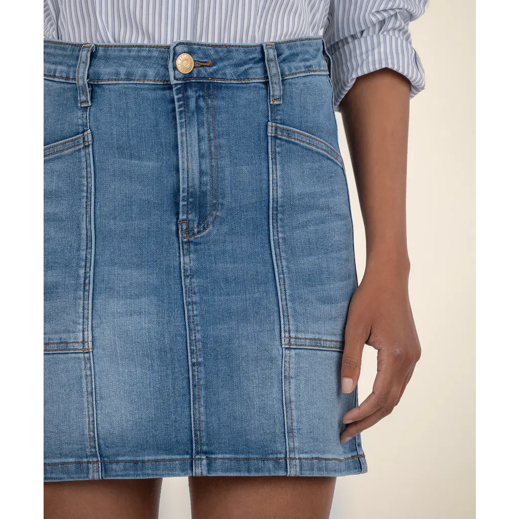KUT Kut Hayden Jean Skirt