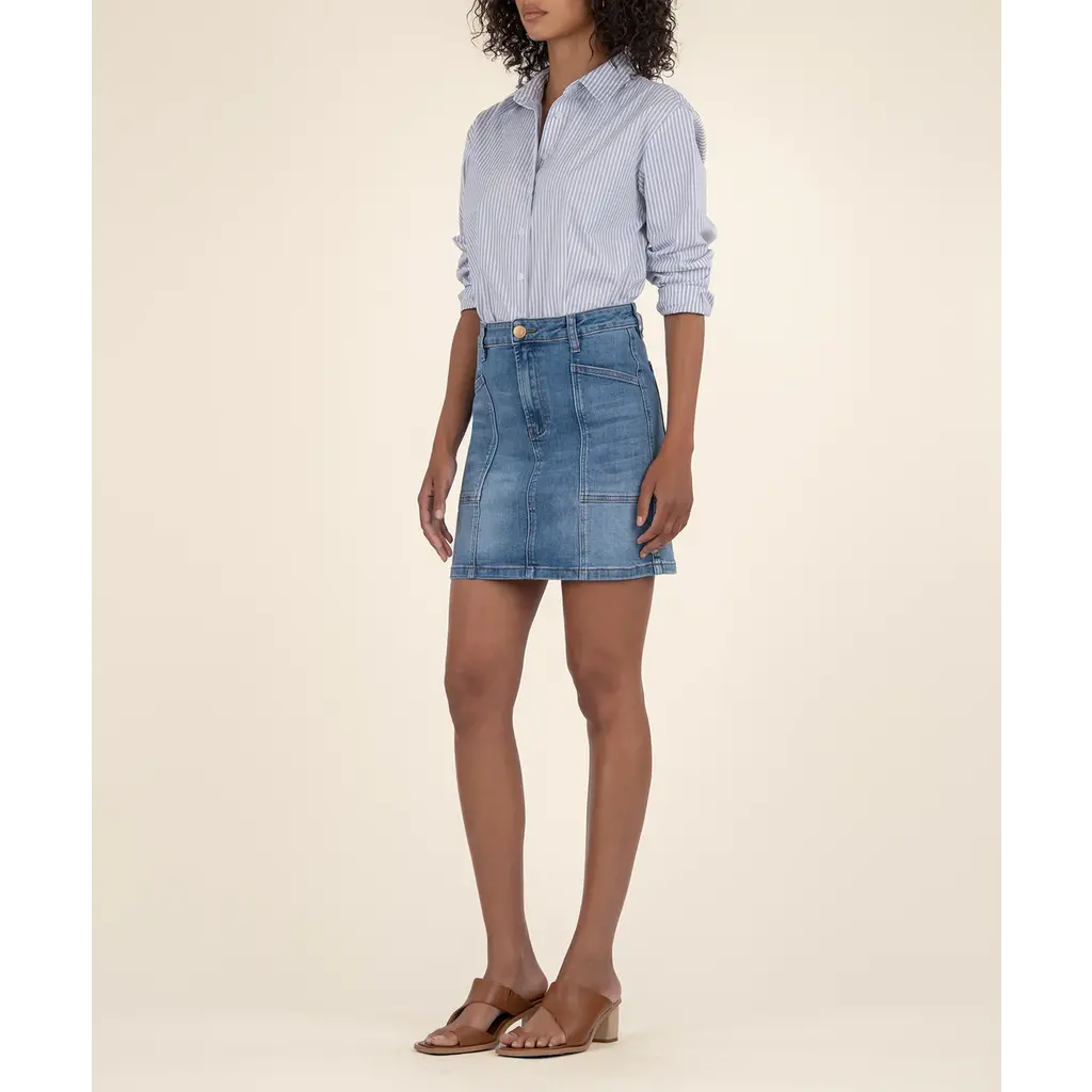 KUT Kut Hayden Jean Skirt