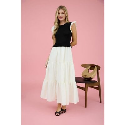 Blu Pepper Sweater Vest Midi Dress