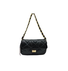 Bo Bags Quilted Metallic Chain Shoulder Handbag