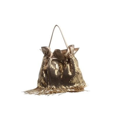 Bo Bags Sequin Fringe Hobo Handbag