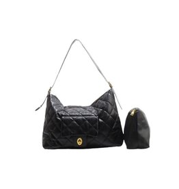 Bo Bags Quilted Modern City Shoulder Handbag