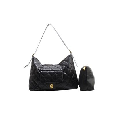 Bo Bags Quilted Modern City Shoulder Handbag