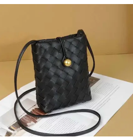 Pretty Persuasions Small Woven Crossbody Bag
