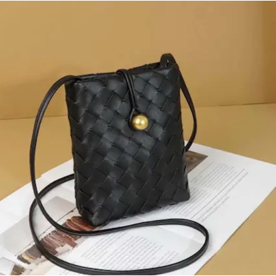 Pretty Persuasions Small Woven Crossbody Bag