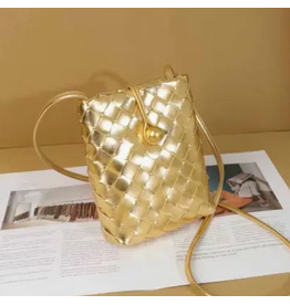 Pretty Persuasions Small Woven Crossbody Bag