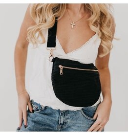 Pretty Simple Rachel Raffia Bum Bag
