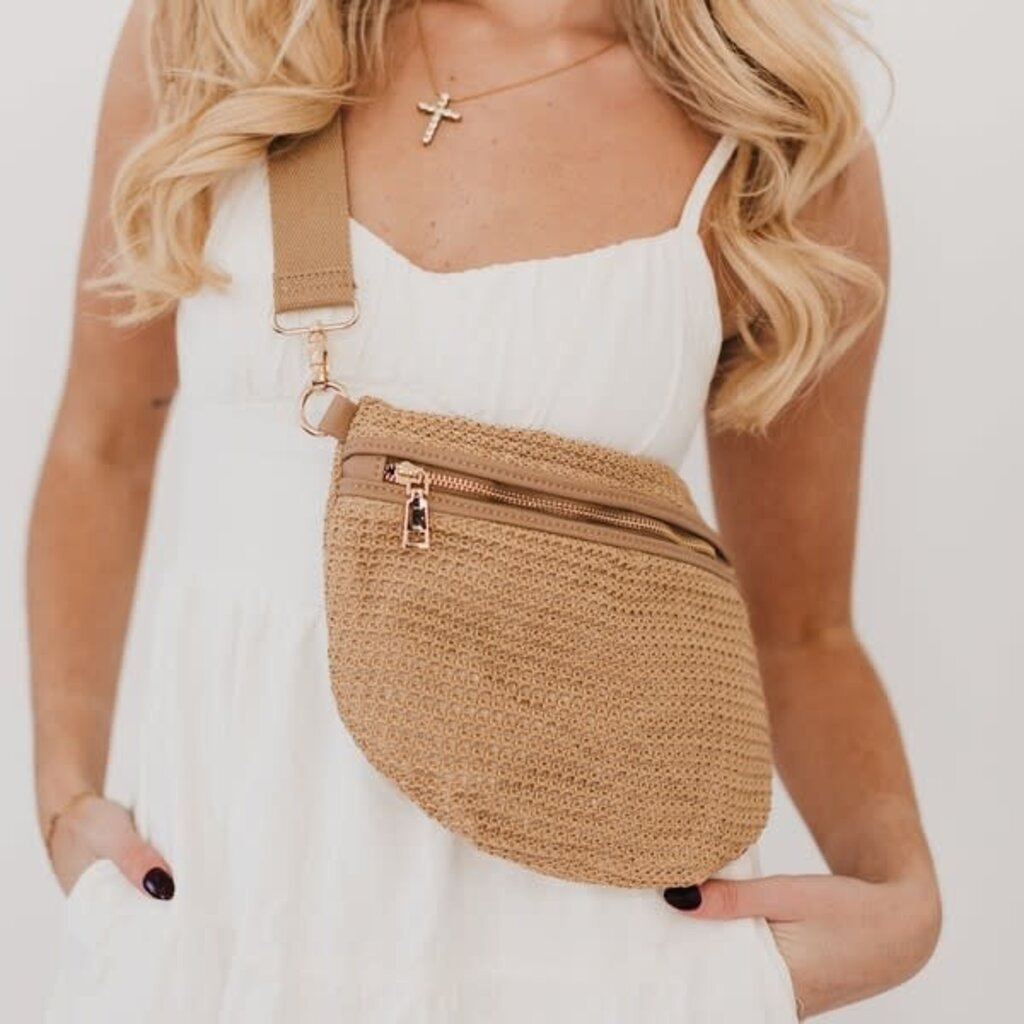 Pretty Simple Pretty Simple Rachel Raffia Bum Bag