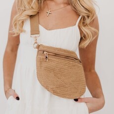 Pretty Simple Pretty Simple Rachel Raffia Bum Bag