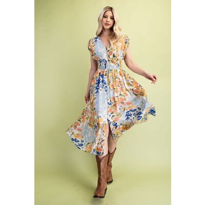 Gigio Floral Midi Dress