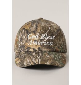 Fashion City God Bless America Baseball Cap
