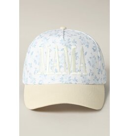 Fashion City Mama Embroidered Flower Pattern Hat