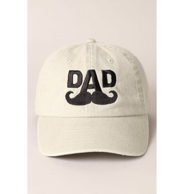Fashion City Dad Mustache Embroidered Hat