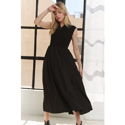 Adora Drop Shoulder Long Dress