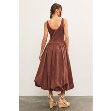 Mustard Seed Mustard Seed Balloon Hem Sleeveless Midi Dress