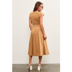 Mustard Seed Mustard Seed Square Neck Cap Sleeve A Line Dress