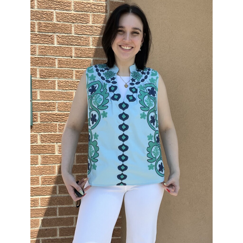 THML THML Patterned Sleeveless Blouse